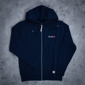You Go Star dukserica sa kapuljačom zip - teget