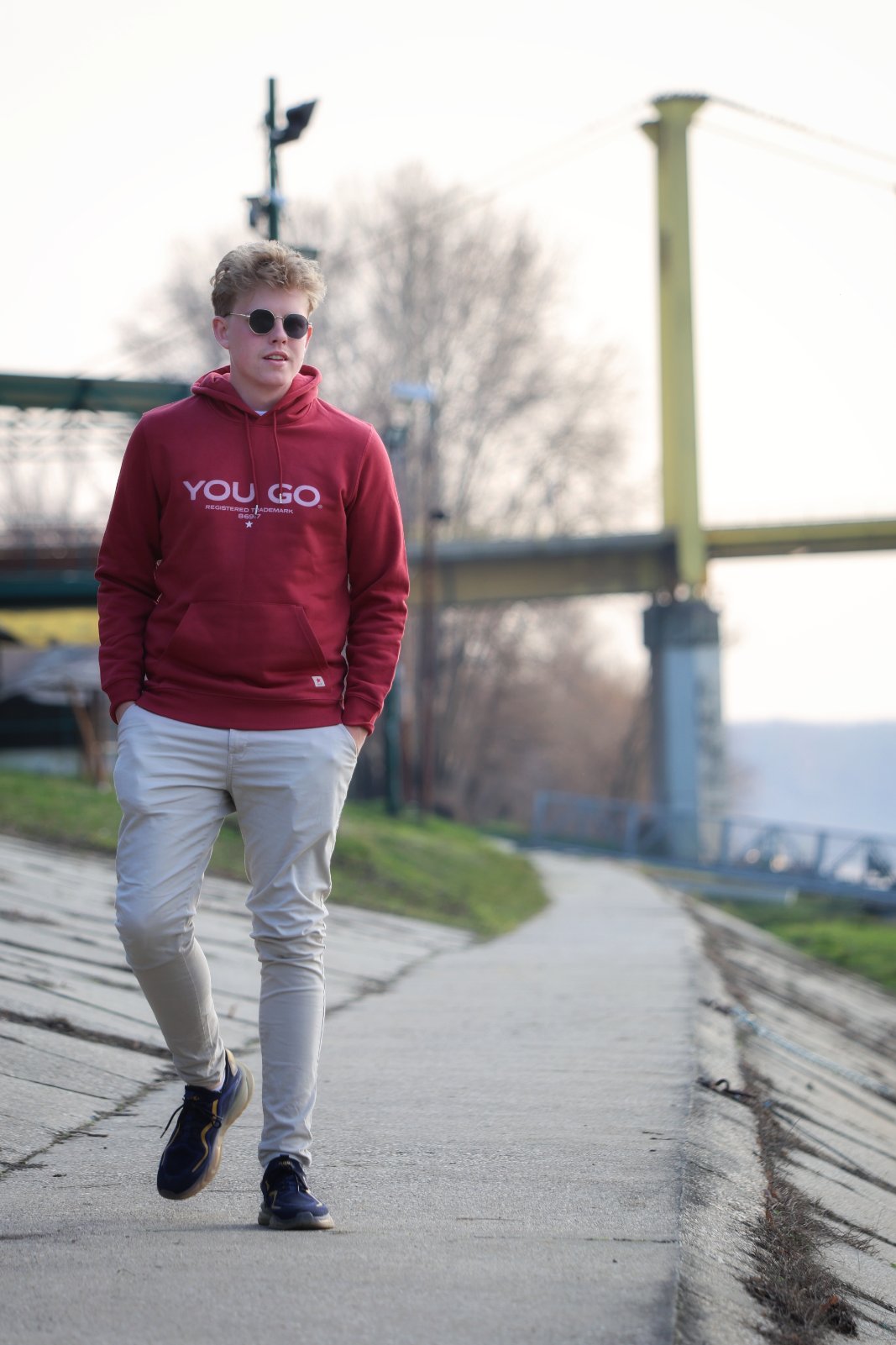 You Go Little Star dukserica - bordo - Image 2