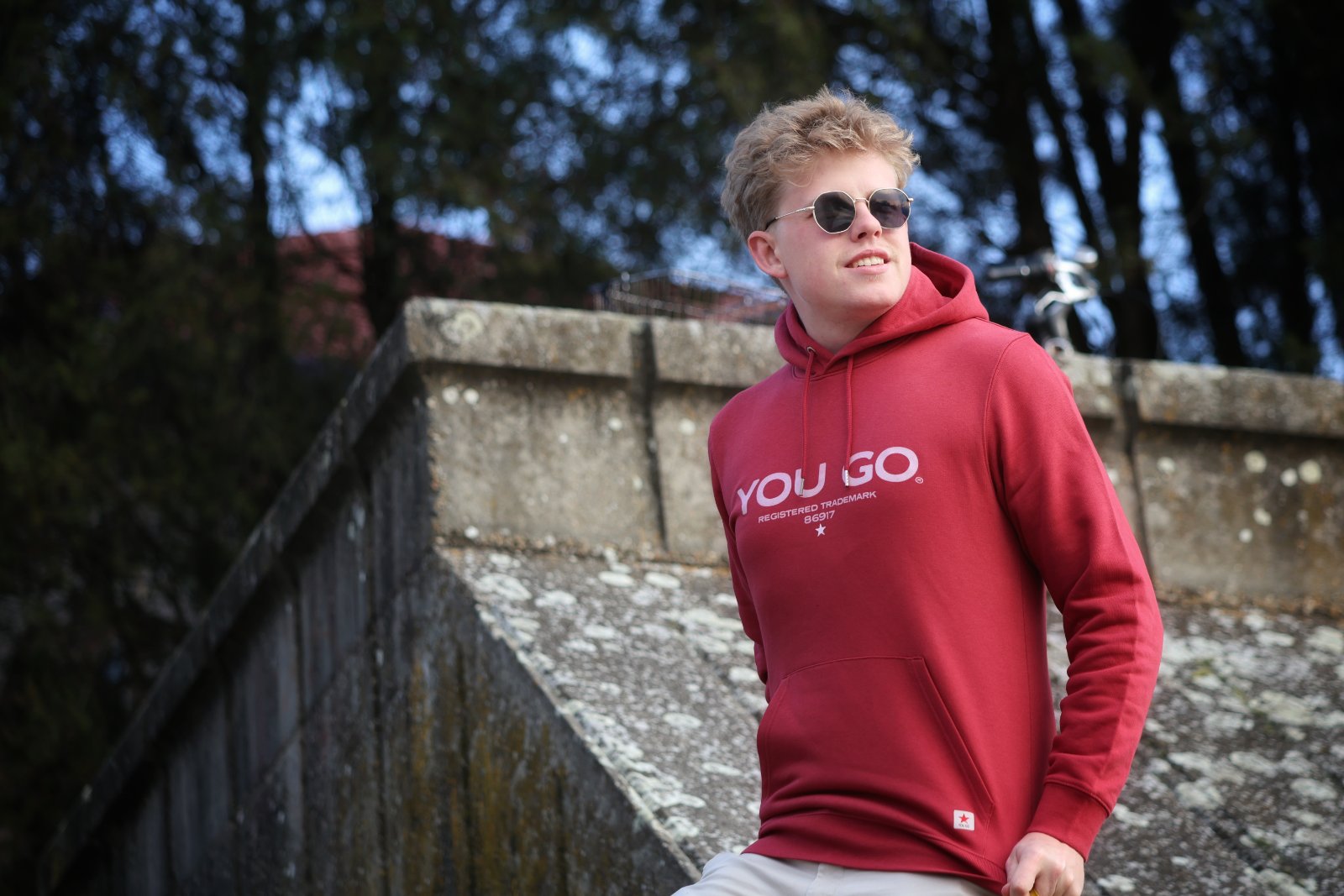 You Go Little Star dukserica - bordo - Image 3