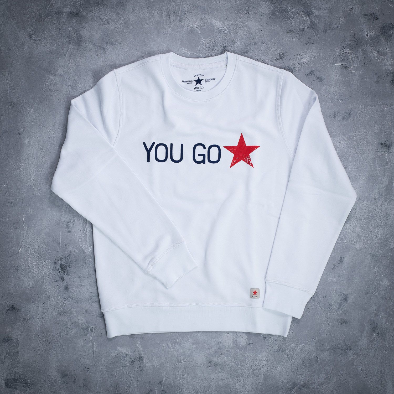 You Go Star dukserica - bela