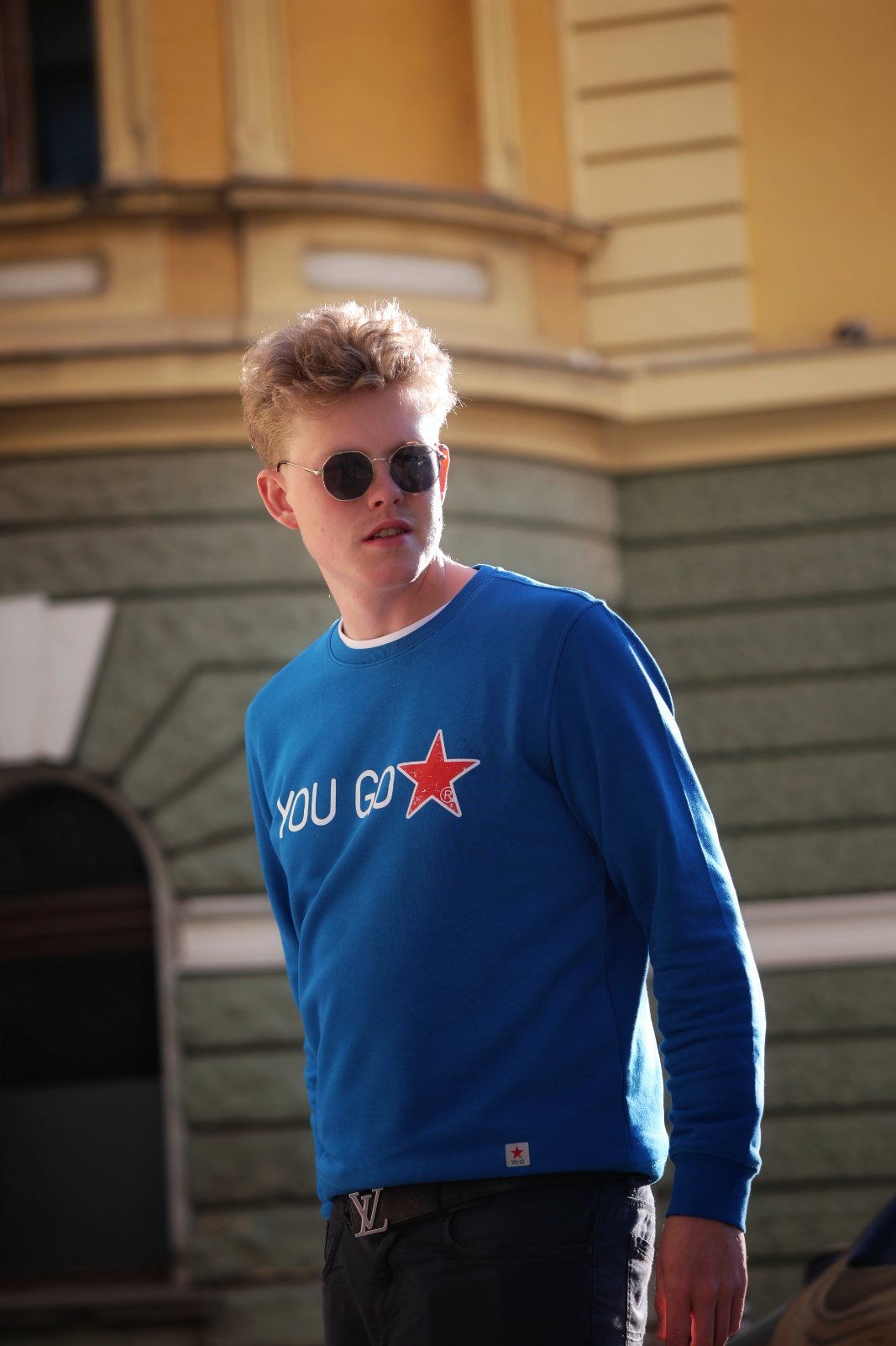 You Go Star dukserica - royal blue - Image 3
